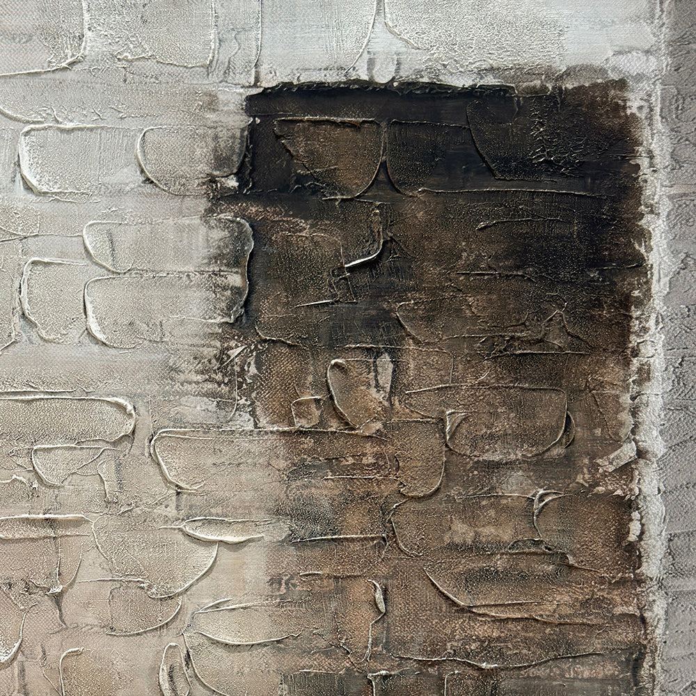 Oleo Texturado "Sin Fronteras" Pintado a Mano sobre Canvas 150 x 150 cm