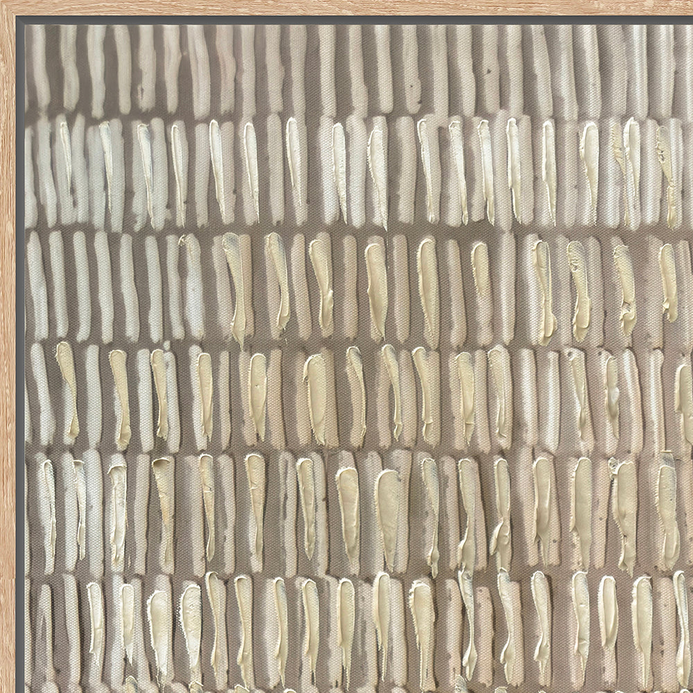 Cuadro "Claroscuro" Pintado a Mano sobre Canvas con Marco Madera 70 x 100 cm