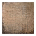 Oleo Texturado "Terrarum" Pintado a Mano sobre Canvas 140 x 140 cm