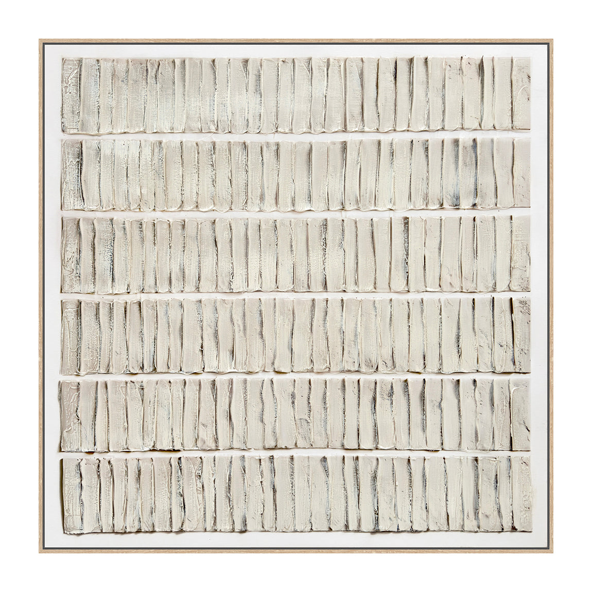 Oleo Texturado "El Piano" Pintado a Mano sobre Canvas con Marco Madera 90 x 90 cm