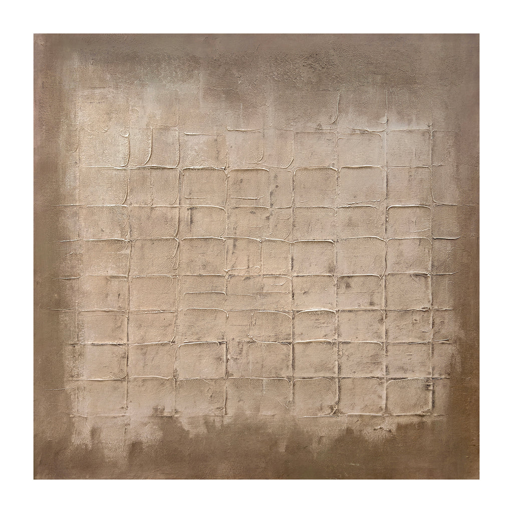 Oleo Texturado "Orígenes" Pintado a Mano sobre Canvas 120 x 130 cm