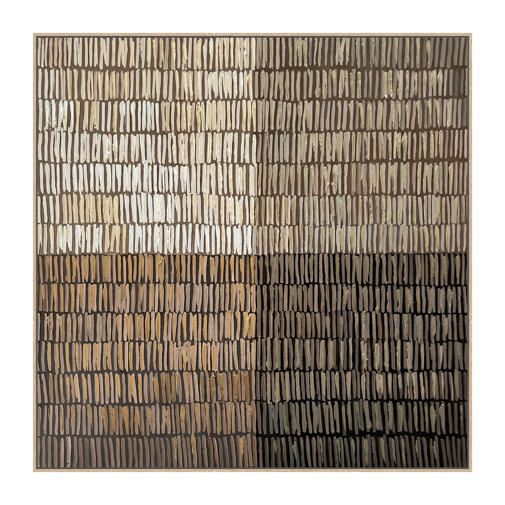 Oleo Texturado "Extensiones" Pintado a Mano sobre Canvas 100 x 100 cm