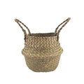 Cesta plegable de junco trenzado 20cm de altura