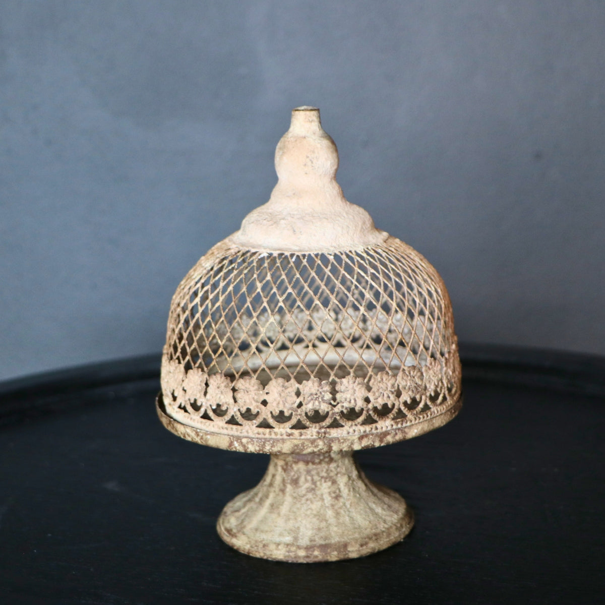 Candelabro Papal negro mediano 14 x 14 x 19cm