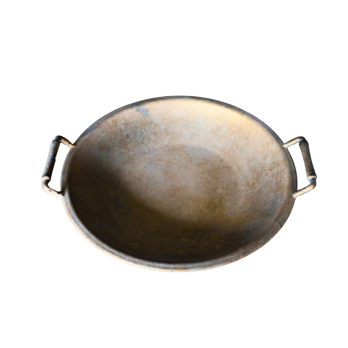 Bandeja Denisse mediana metal dorada 38 x 35 x 11cm