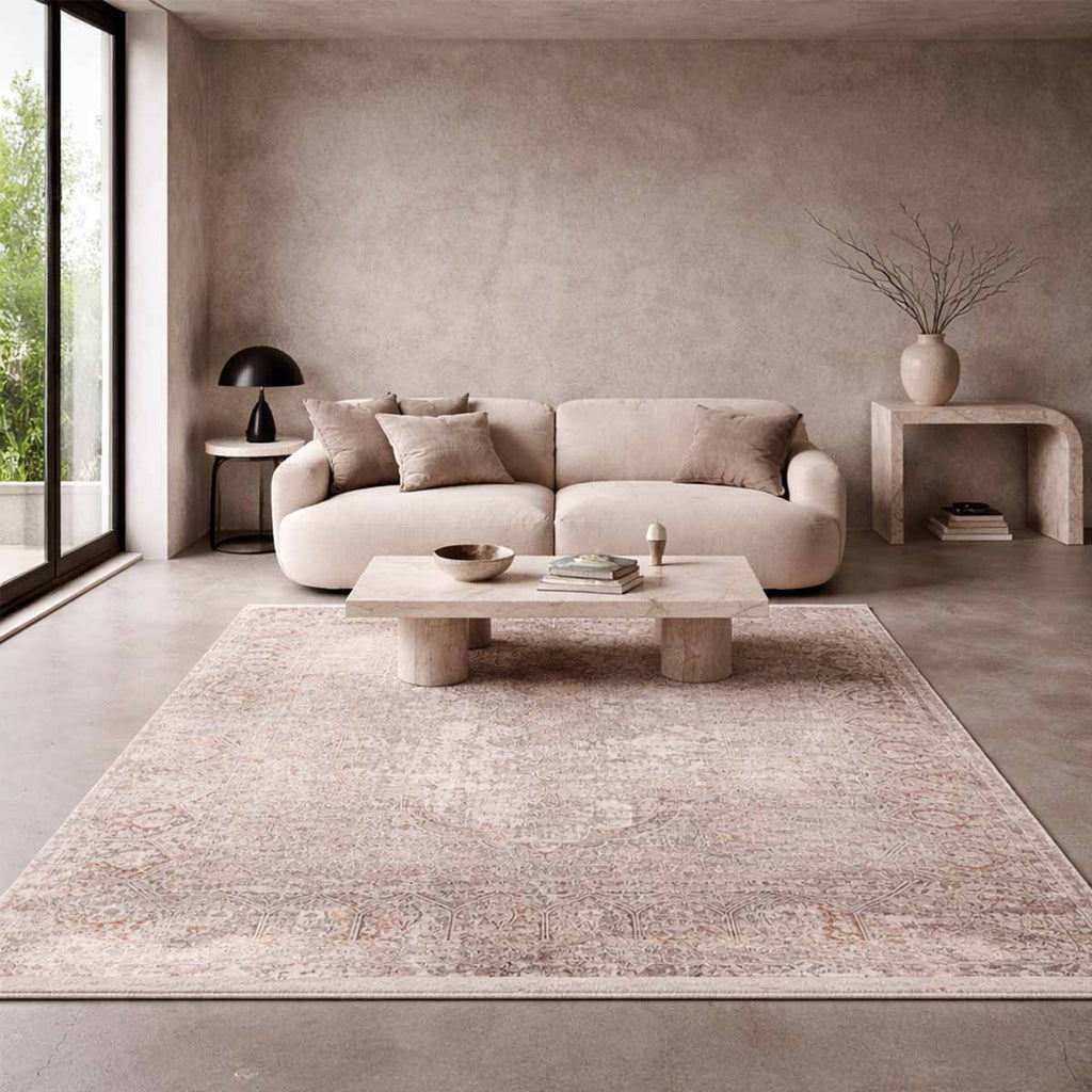 Alfombra Turca Modern04 Beige (Selecciona Tamaño)