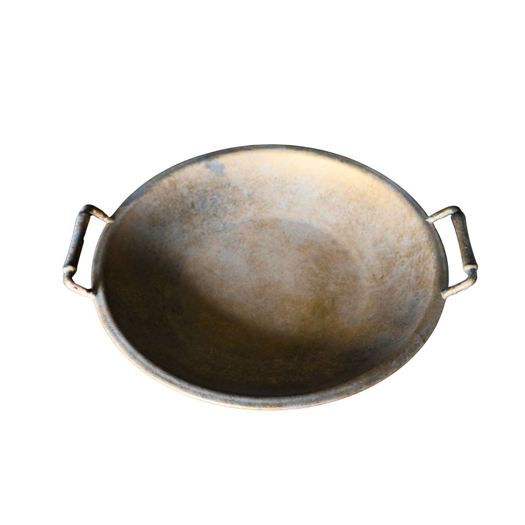 Bandeja Denisse grande metal dorada 44,5 x 40x5 x 11,5cm