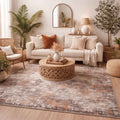 Alfombra Turca Gallery Marroquí Gris/Cobre (Selecciona Tamaño)