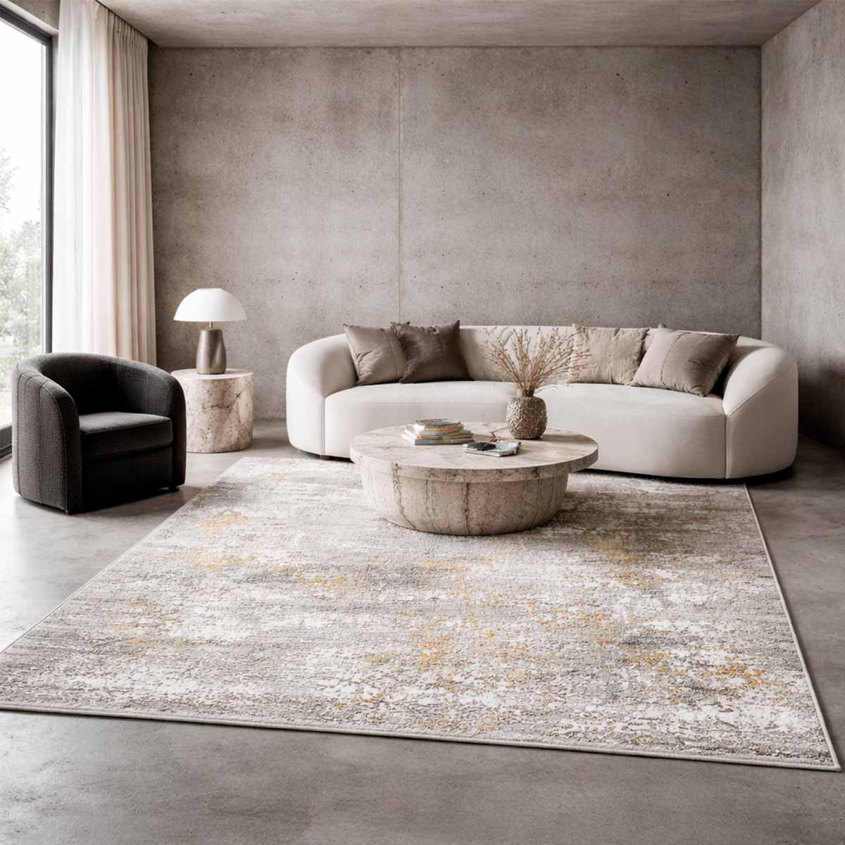 Alfombra Turca Zett06 Blanco( Selecciona Tamaño) - 80 x 300 cm