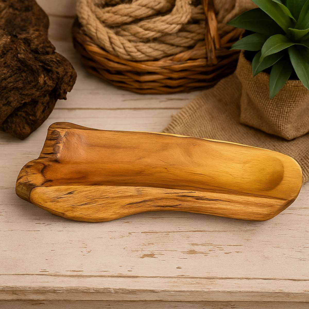 Cuenco Seyran – Madera Caramelo 50cm