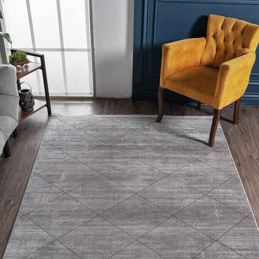 Alfombra Turca Mazzini Beige Rombo (Selecciona Tamaño)
