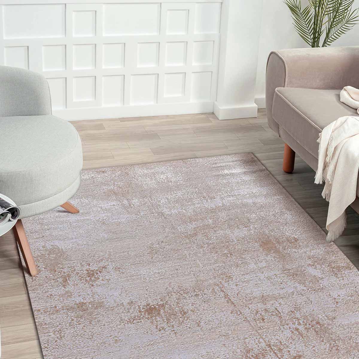 Alfombra Turca Zett03 Crema/Café (Selecciona Tamaño)