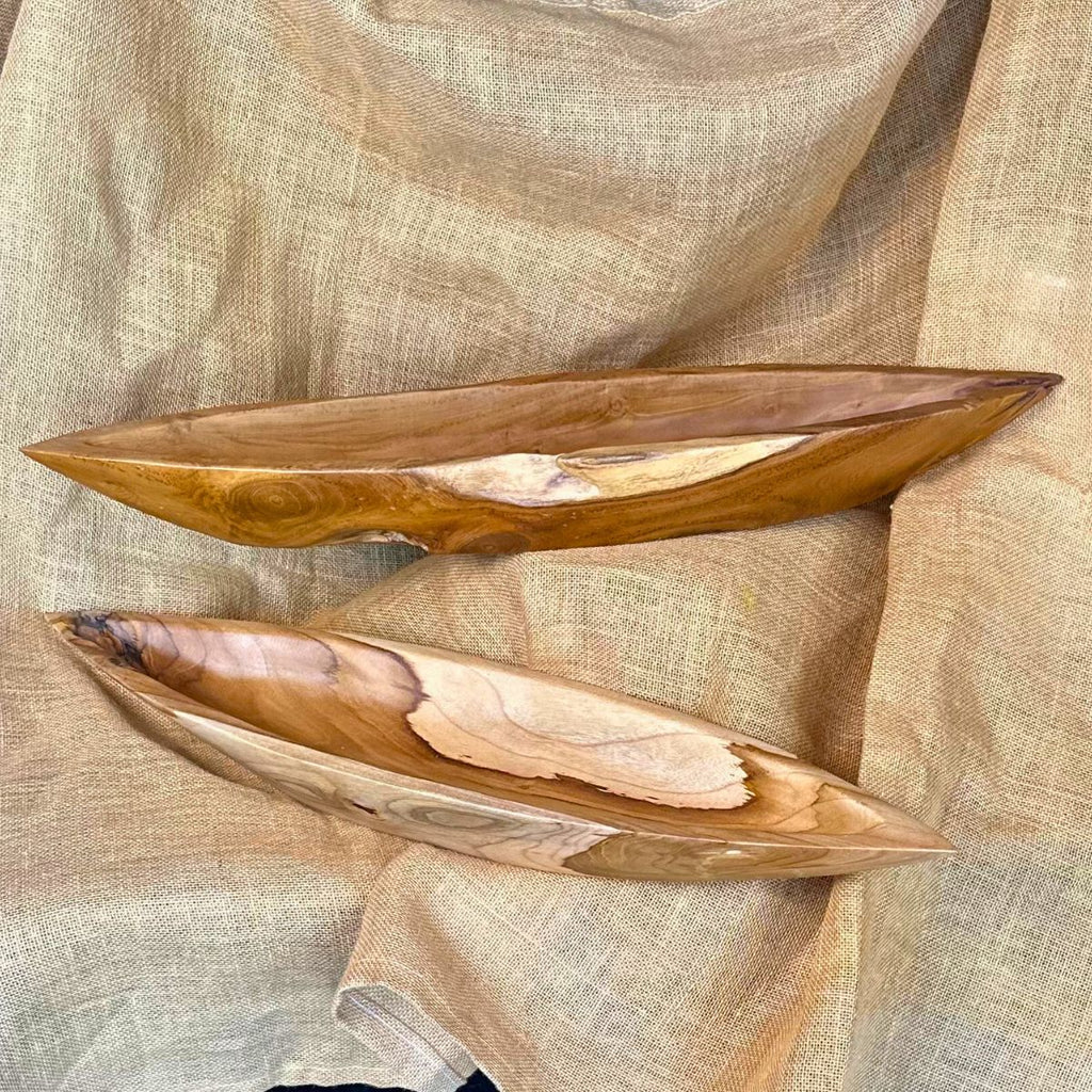 Cuenco cornelio mediano madera teca natural