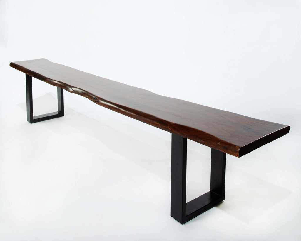 Banca Acacia Live Edge 240 x 35 cms.