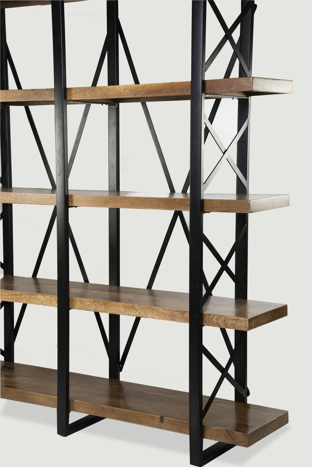 Estante madera de mango y estructura metálica 200 x 180 cm