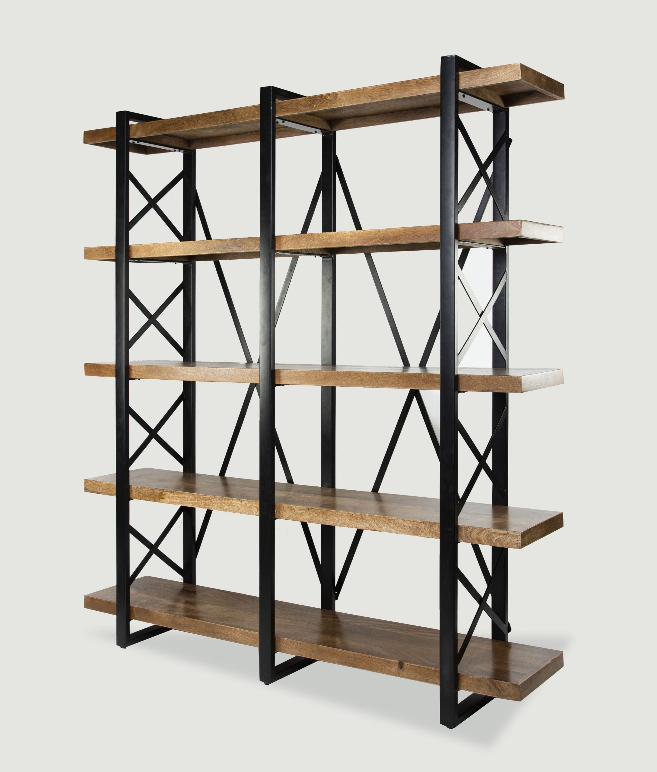 Estante madera de mango y estructura metálica 200 x 180 cm