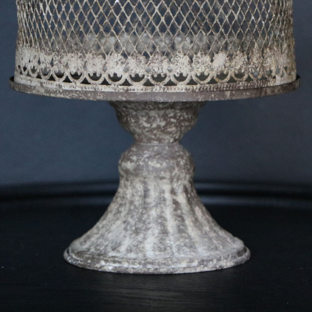 Candelabro Papal negro grande 20,5 x 20,5 x 29cm