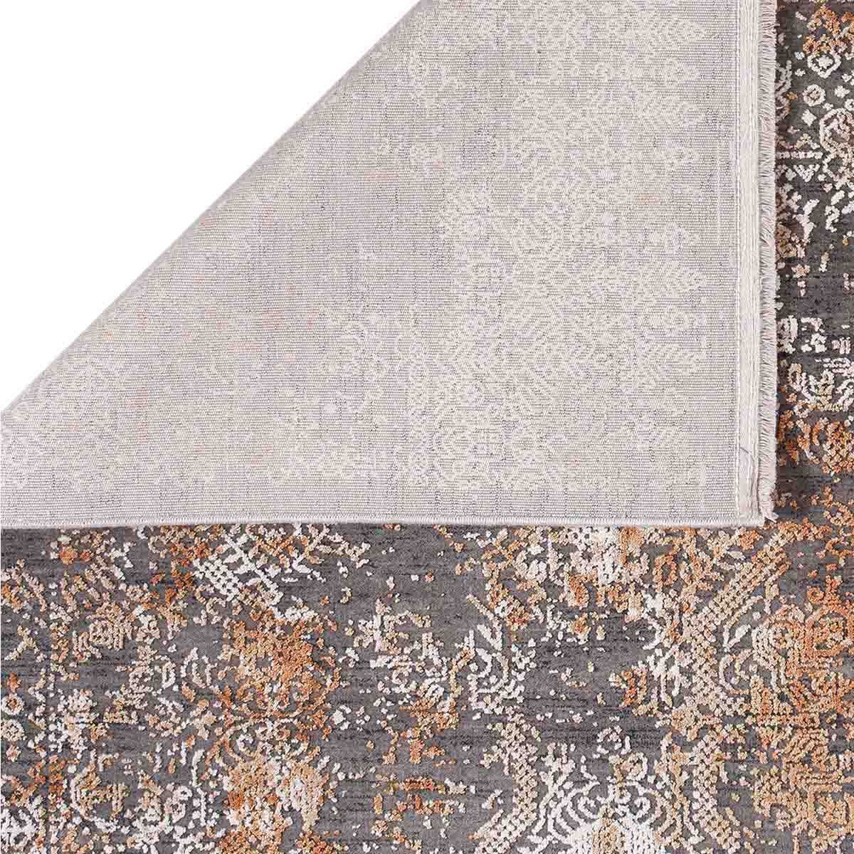 Alfombra Turca Gallery Marroquí Gris/Cobre (Selecciona Tamaño)