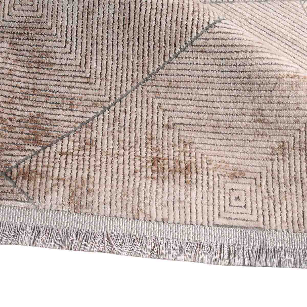 Alfombra Turca Mazzini Gris con Blanco (Selecciona Tamaño)