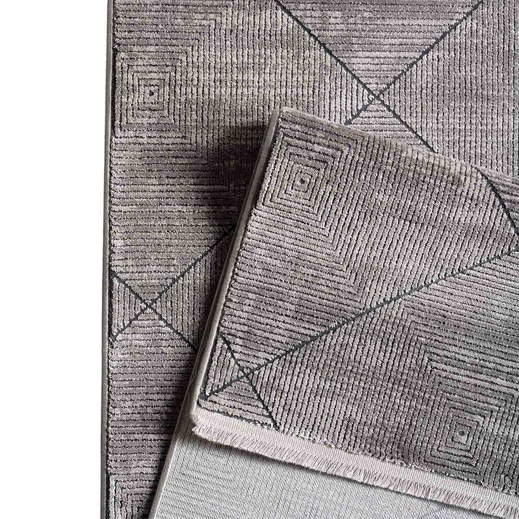 Alfombra Turca Mazzini Beige Rombo (Selecciona Tamaño)