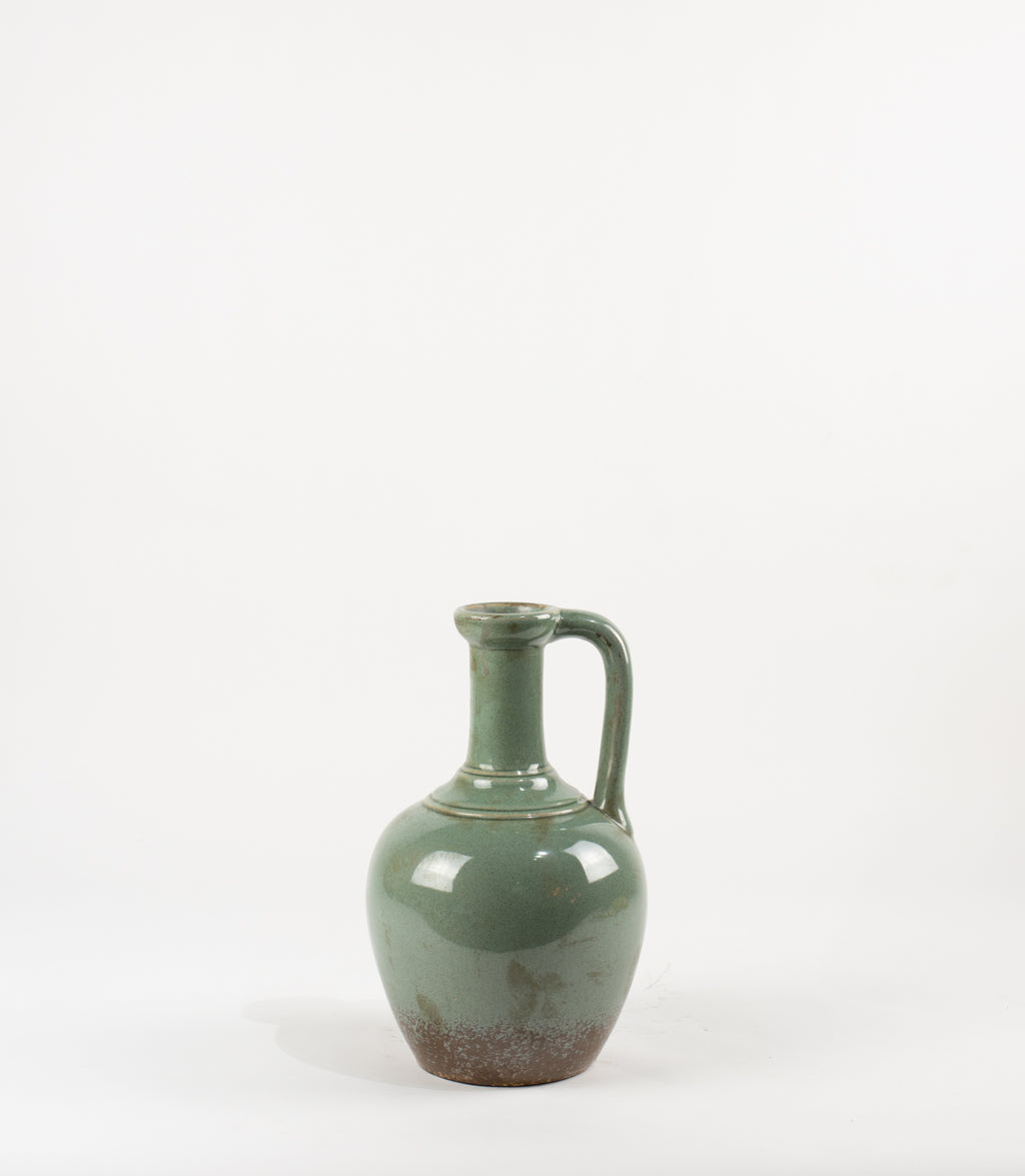 Vasija Decorativa Verde Grande 29x18cm