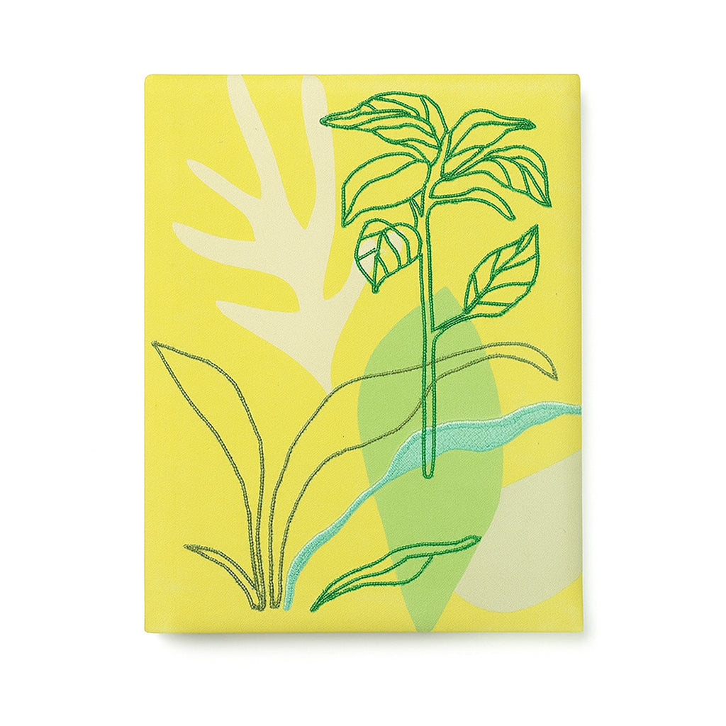 Libreta Planner Journal tapa dura de algodón y papel reciclado / 96 hojas / 15x20cm / Verde