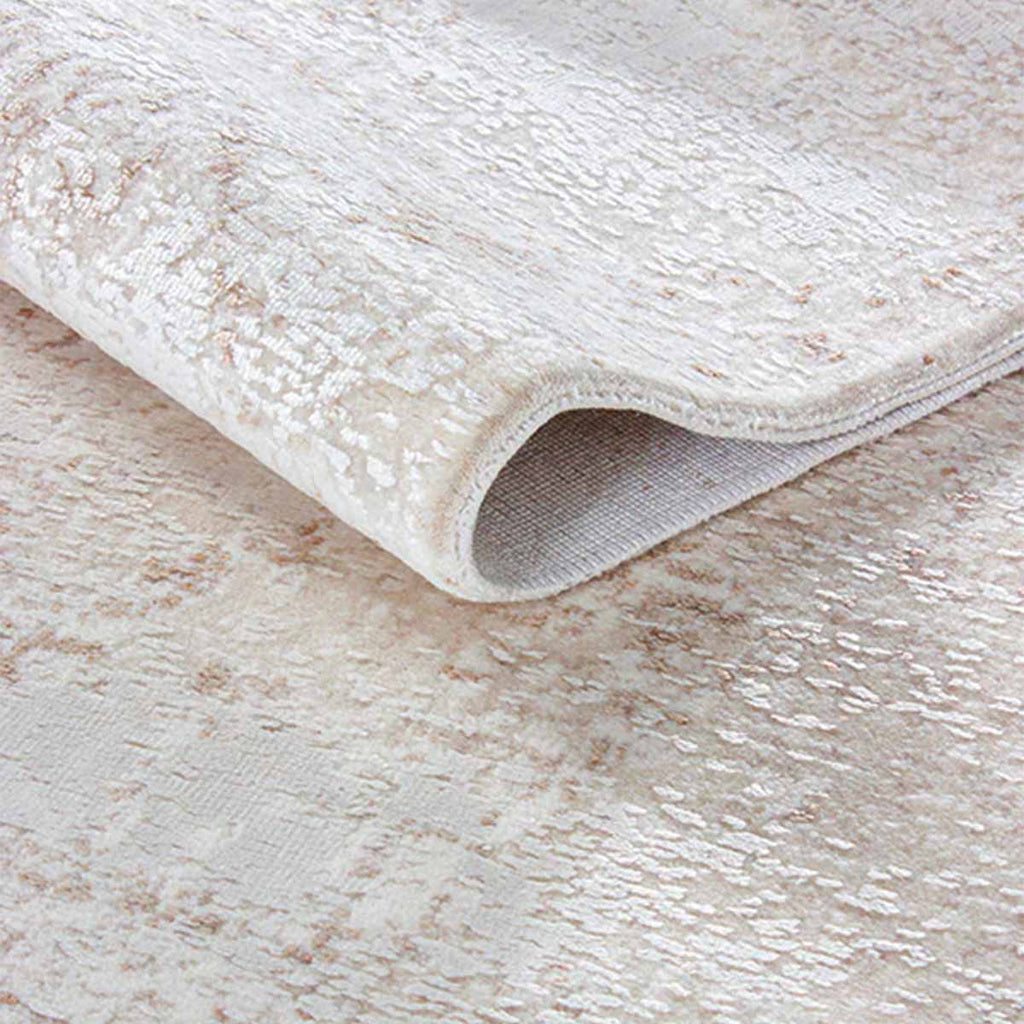Alfombra Turca Zett03 Crema/Café (Selecciona Tamaño)