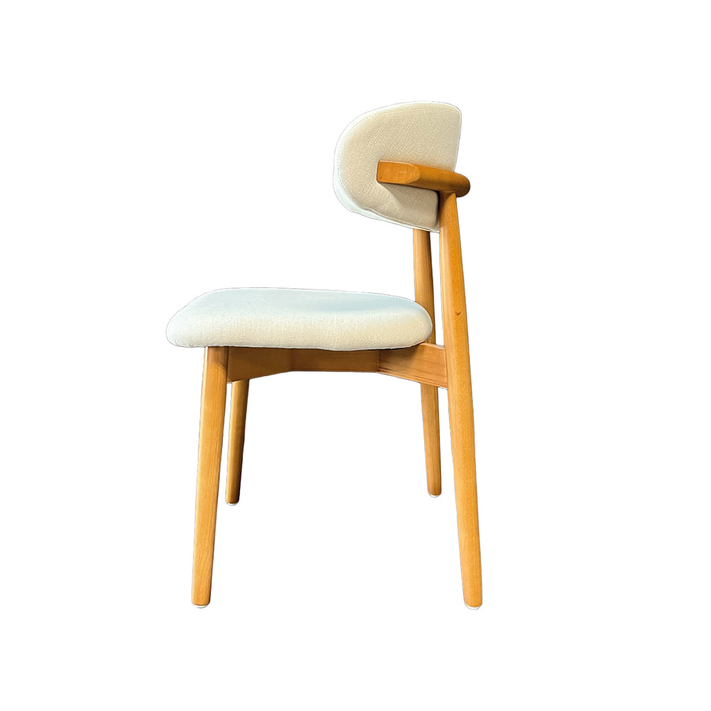 Silla Álvaro Madera Walnut y Lino Natural (Llegada en Agosto)