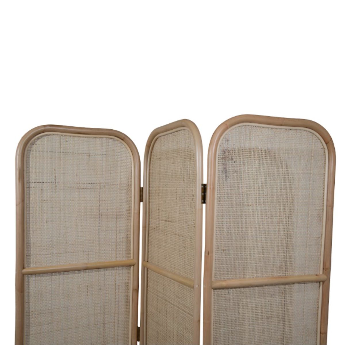Biombo Gili 3 paneles rattan natural 150x180 cm