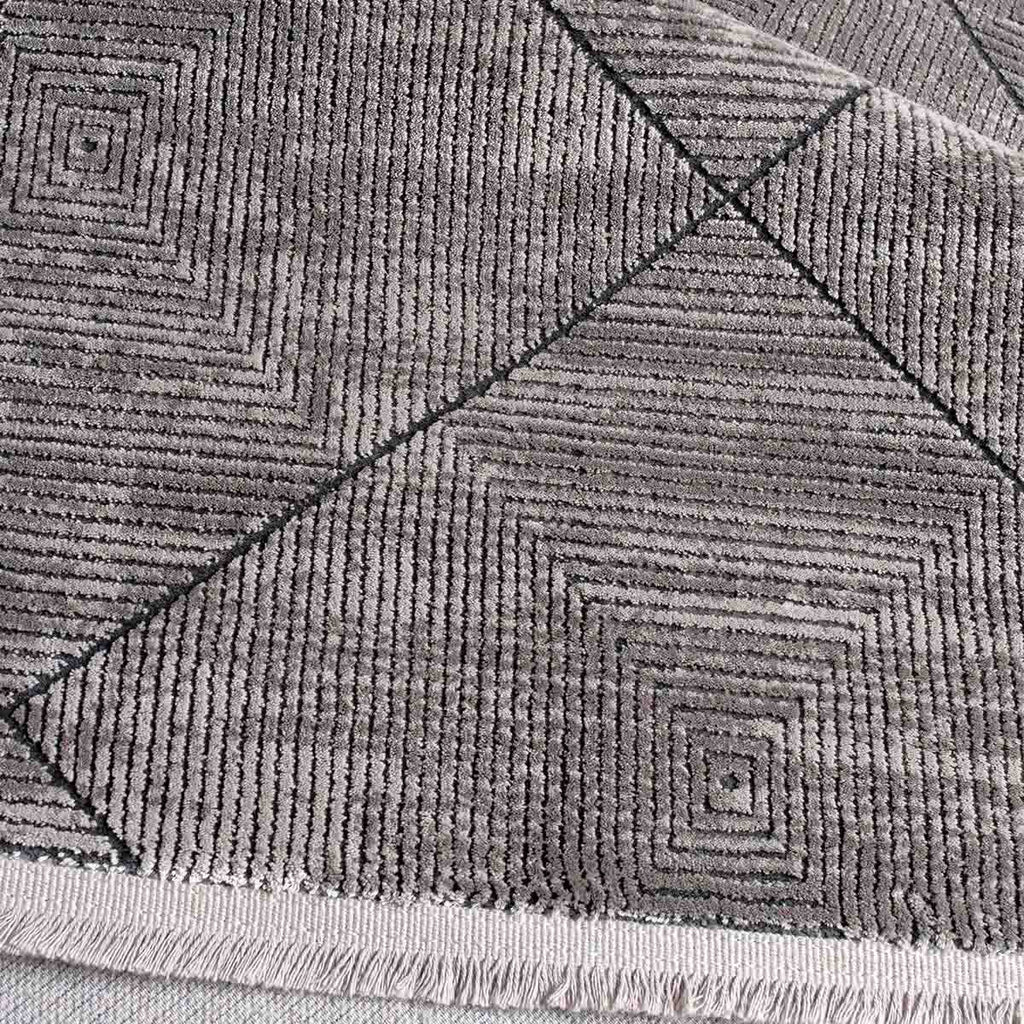 Alfombra Turca Mazzini Beige Rombo (Selecciona Tamaño)