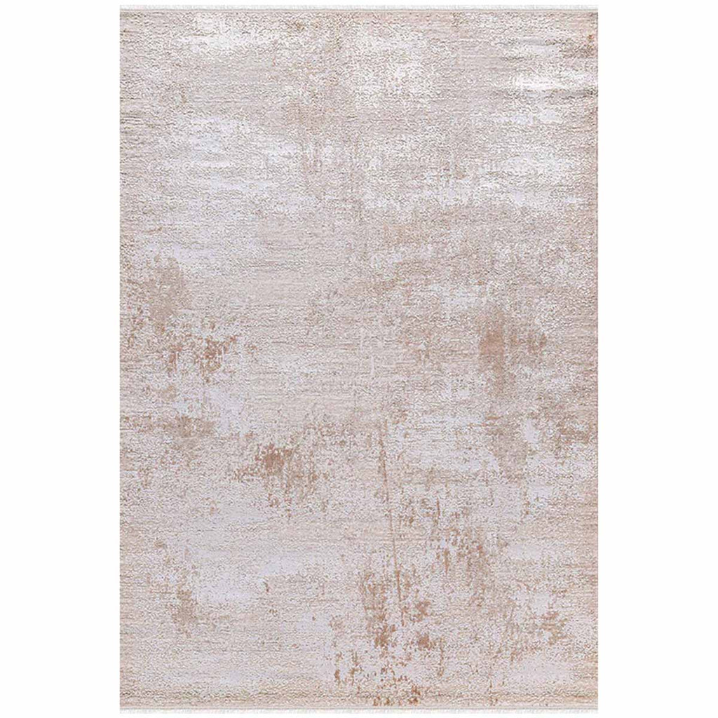 Alfombra Turca Zett03 Crema/Café (Selecciona Tamaño)