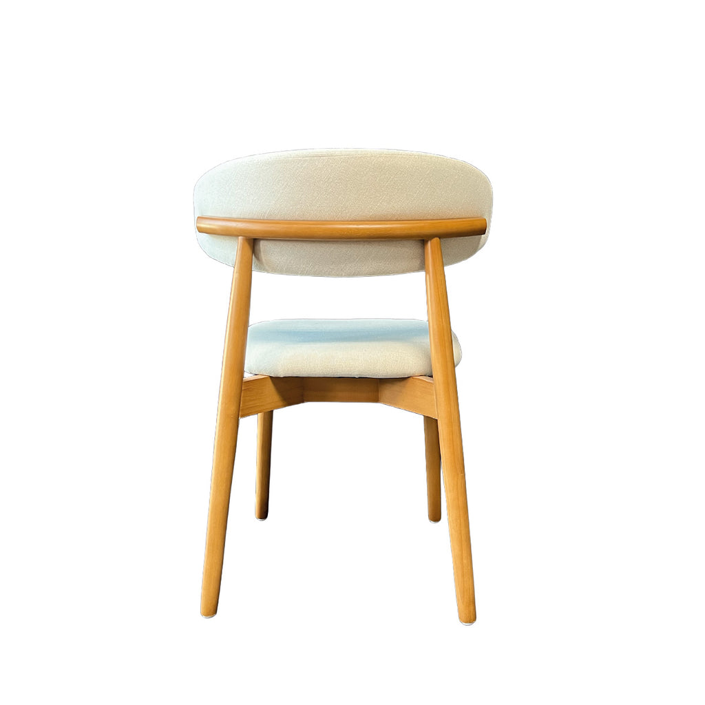 Silla Álvaro Madera Walnut y Lino Natural (Llegada en Agosto)