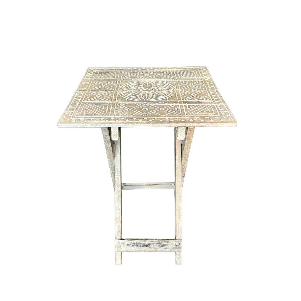 Mesa Lateral Sargón – Madera Albayalde Plegable