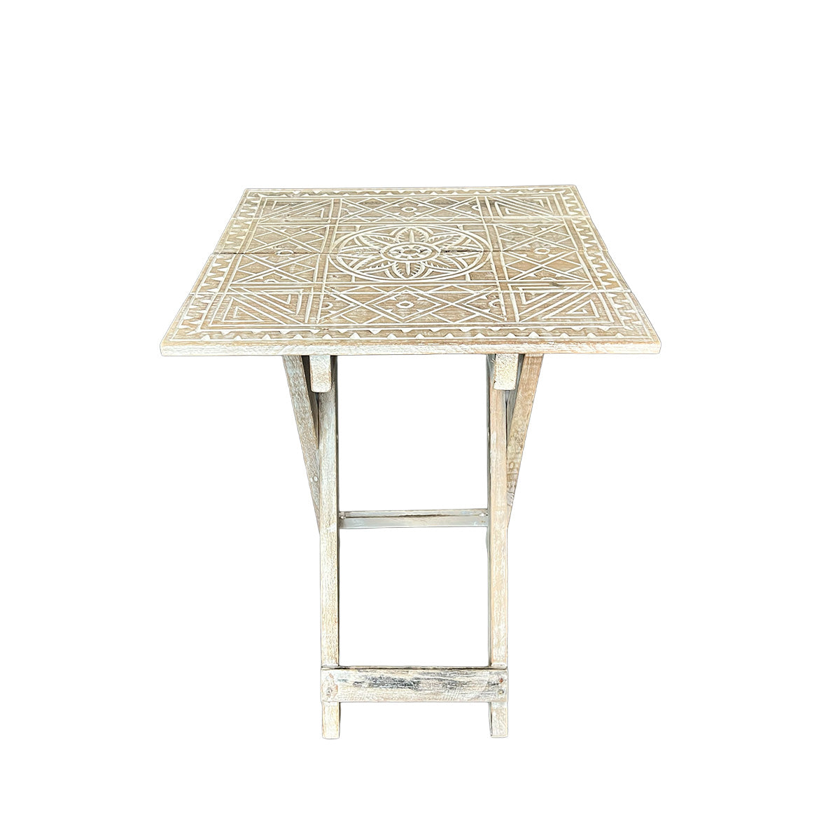 Mesa Lateral Sargón – Madera Albayalde Plegable