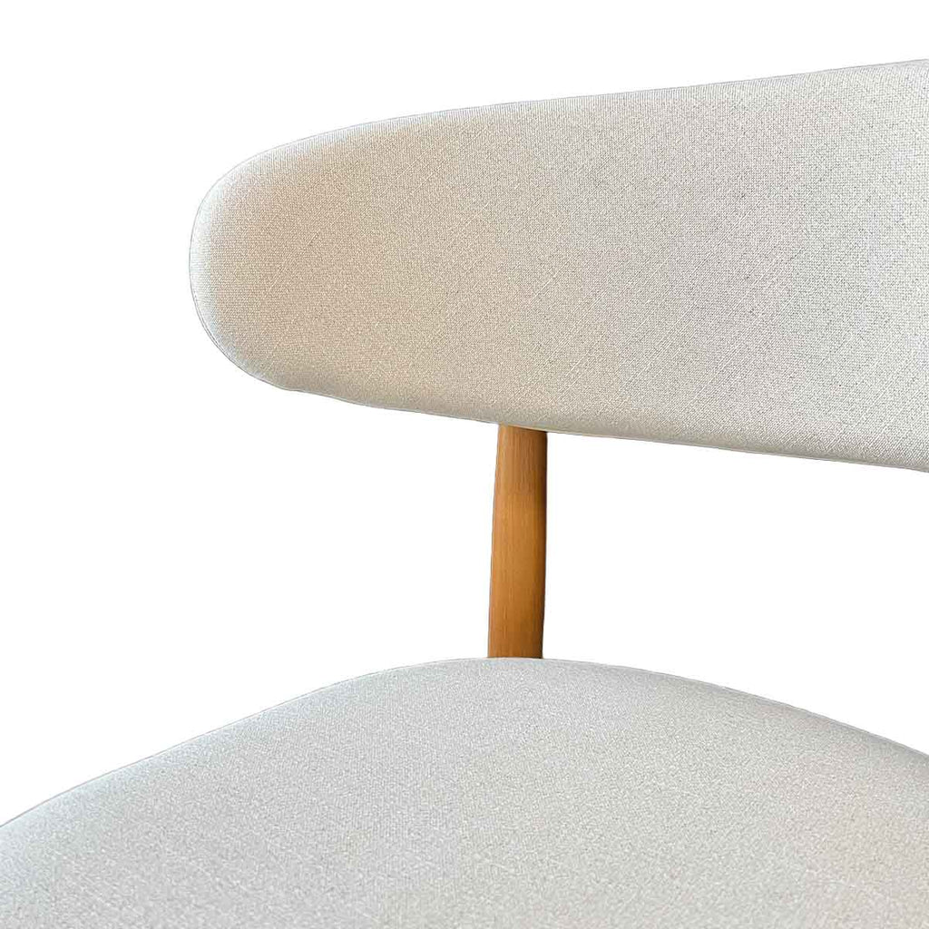 Silla Álvaro Madera Walnut y Lino Natural (Llegada en Agosto)