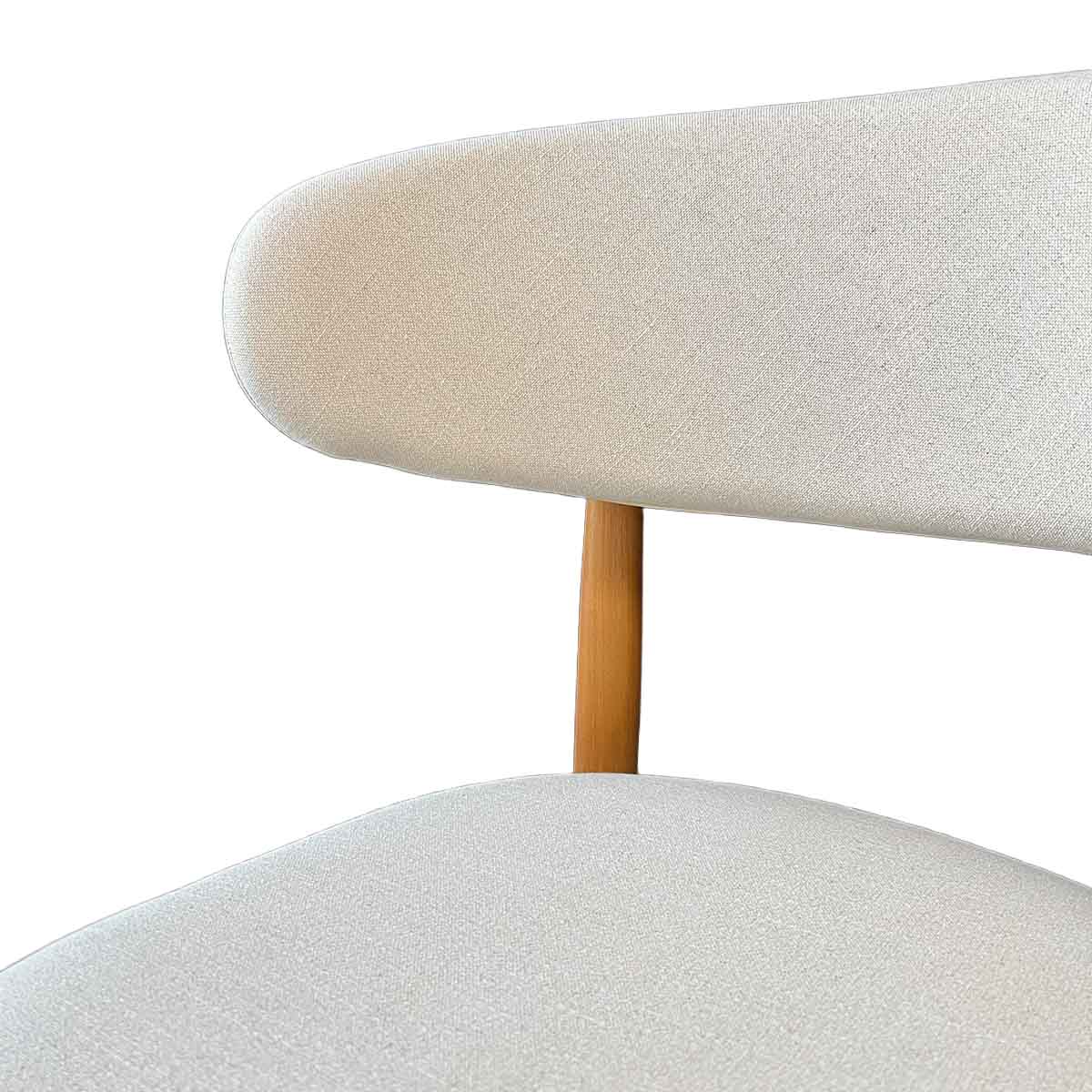 Silla Álvaro Madera Walnut y Lino Natural (Llegada en Agosto)