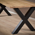 Base de metal negra para mesa en forma de X cruzada 73 x 73cm