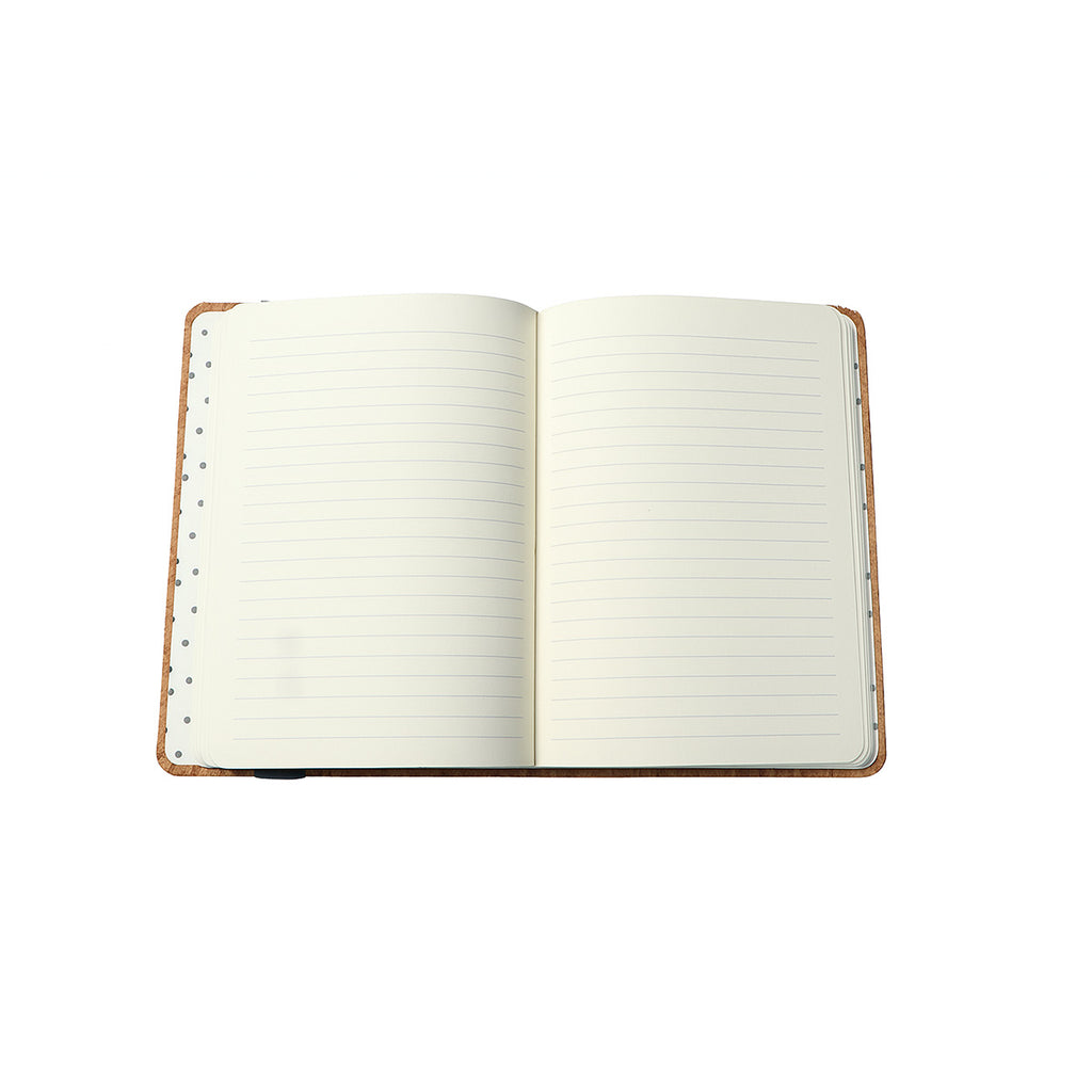 Libreta Planner y estuche Journal tapa corcho / con lápiz / 80 hojas / 13x18cm natural