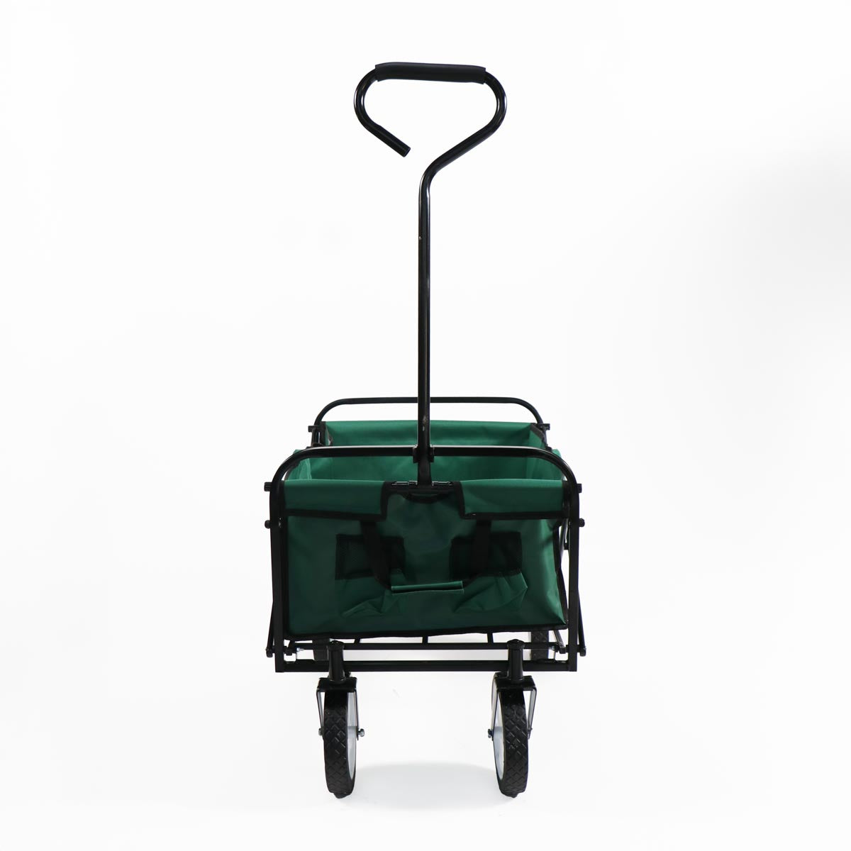 Carro verde plegable de arrastre OUTDOOR con ruedas 90 x 50 x 65cm