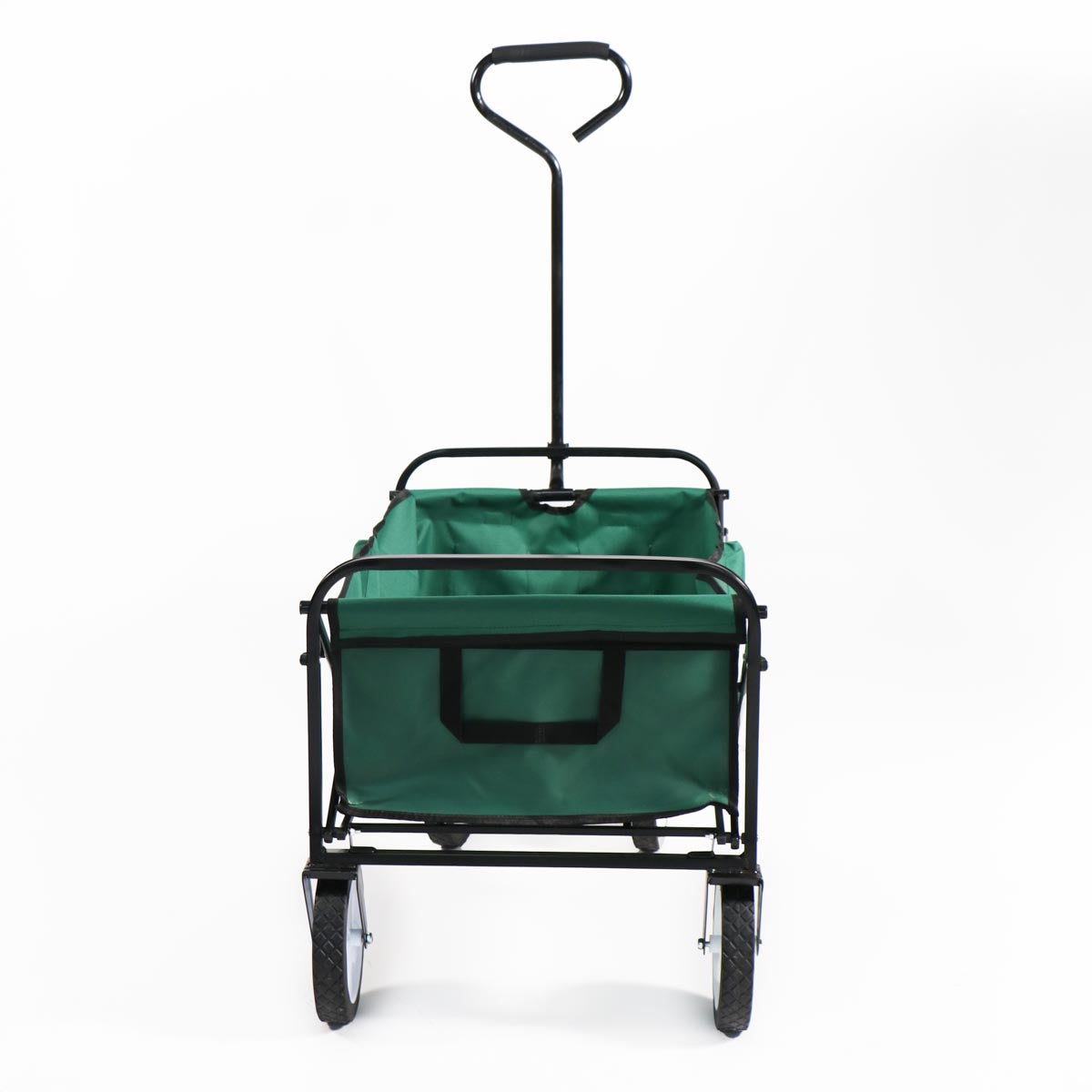 Carro verde plegable de arrastre OUTDOOR con ruedas 90 x 50 x 65cm