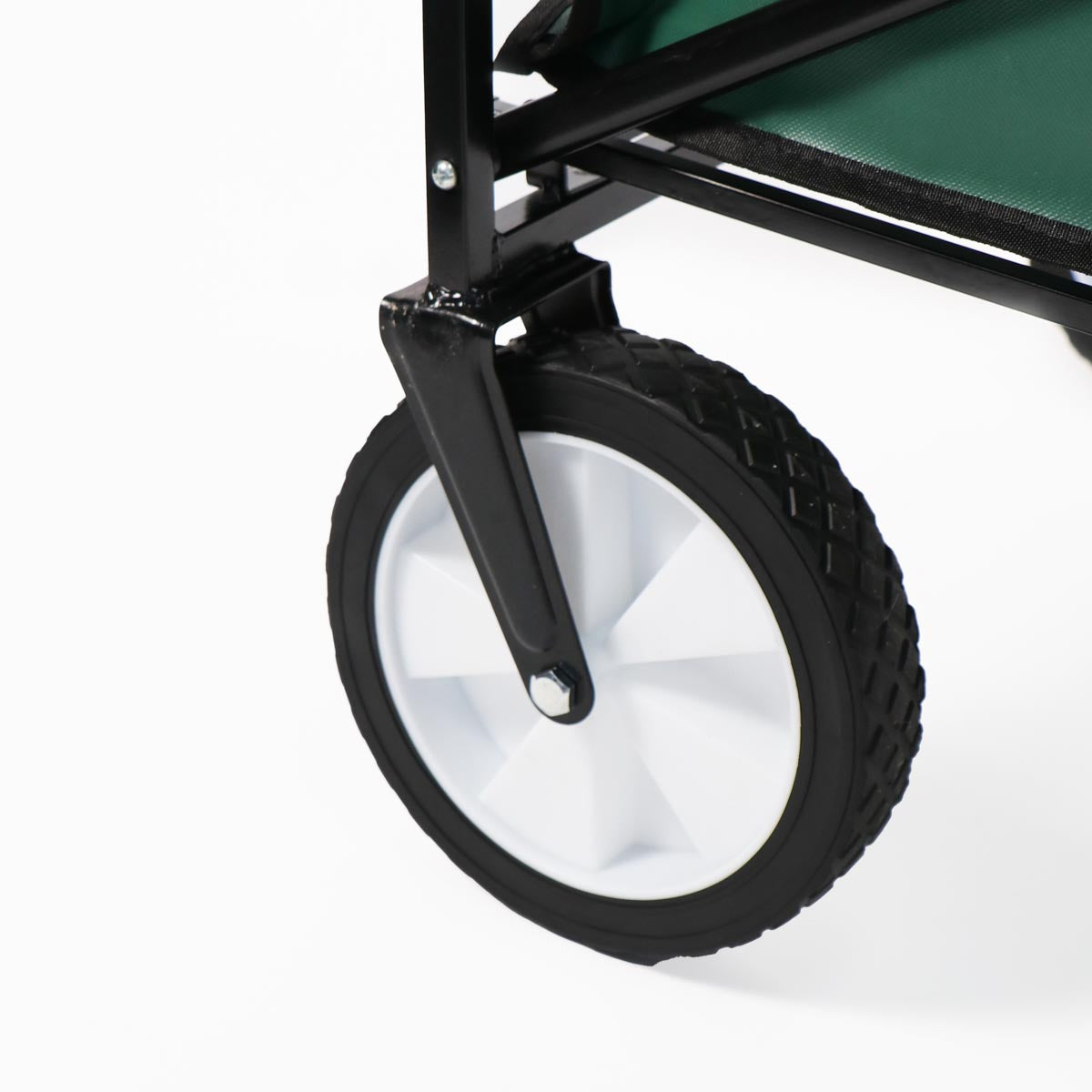 Carro verde plegable de arrastre OUTDOOR con ruedas 90 x 50 x 65cm