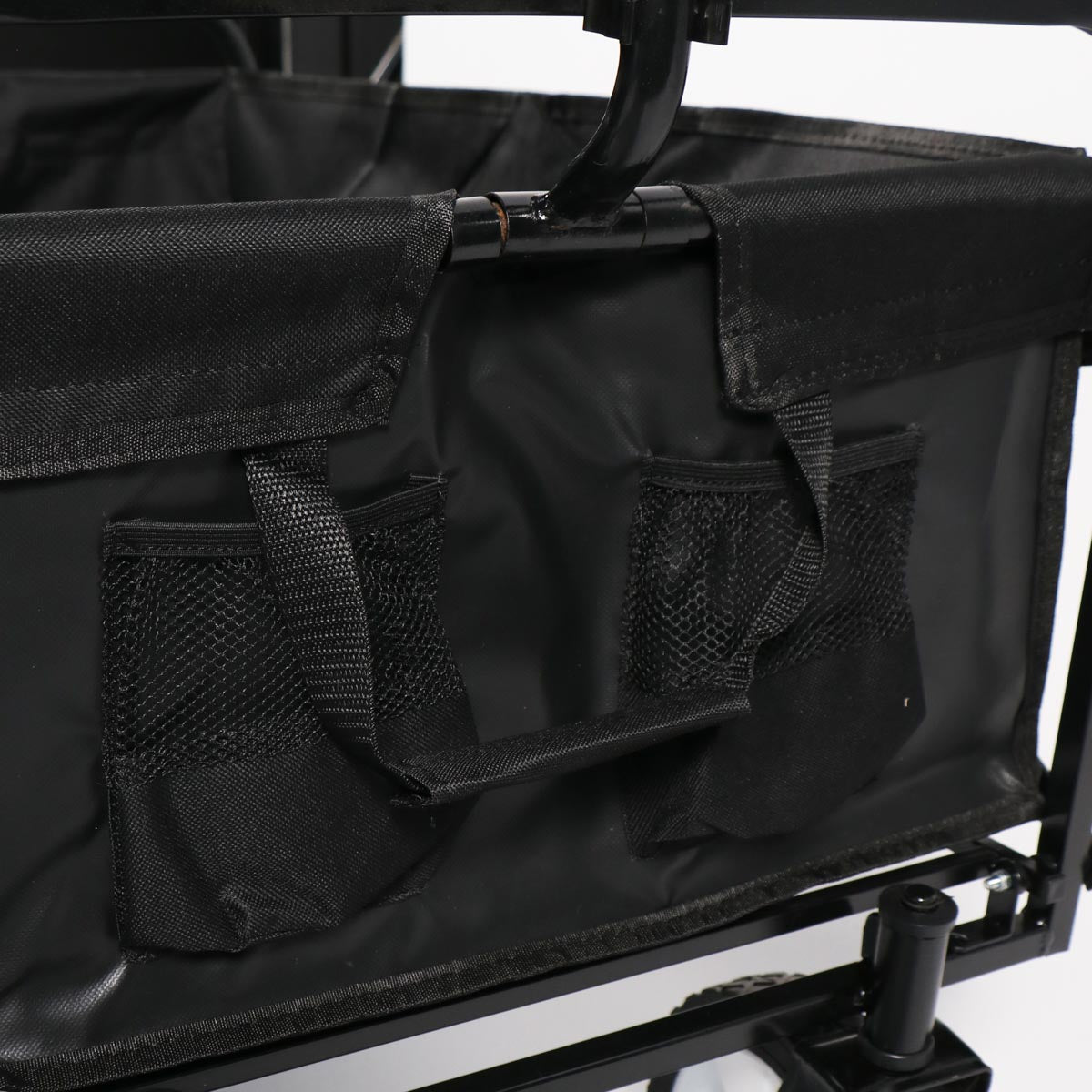 Carro negro plegable de arrastre OUTDOOR con ruedas 90 x 50 x 65cm