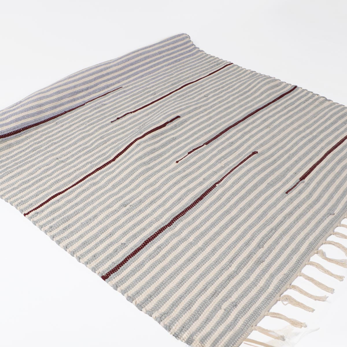 Alfombra Janika de Yute y Algodón BEIGE Blanco 120 x 170cm