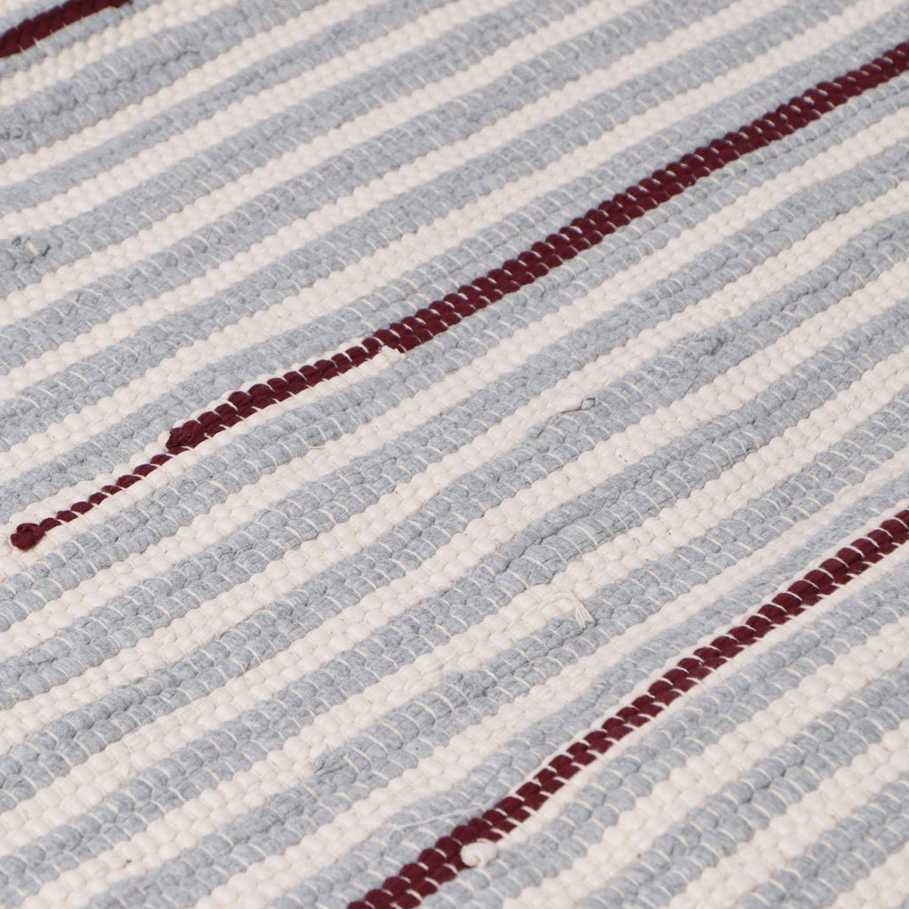 Alfombra Janika de Yute y Algodón BEIGE Blanco 120 x 170cm