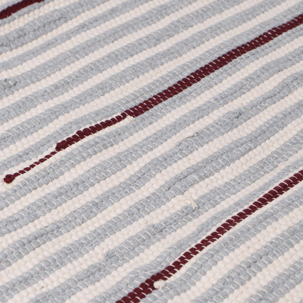 Alfombra Janika de Yute y Algodón BEIGE Blanco 120 x 170cm