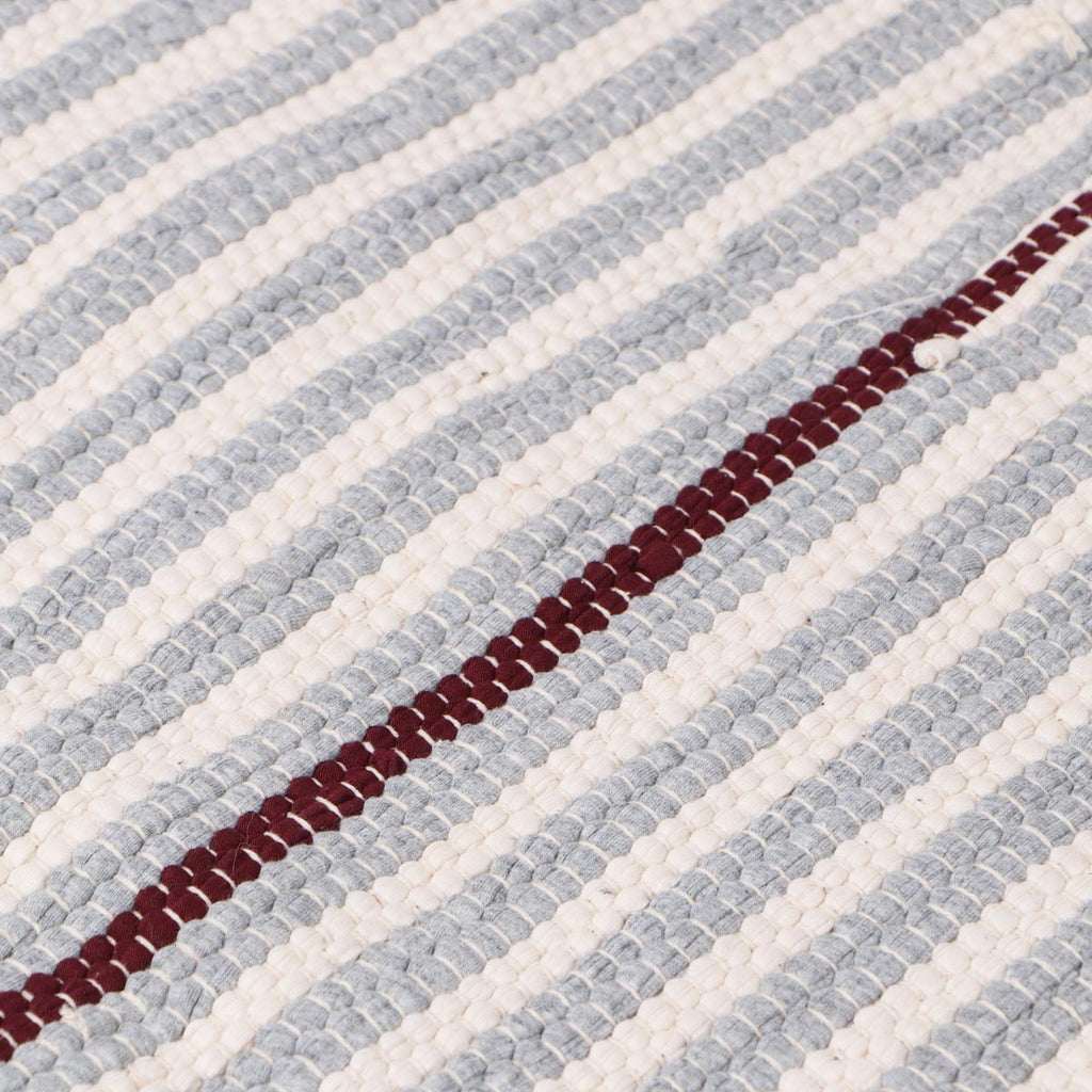 Alfombra Janika de Yute y Algodón BEIGE Blanco 120 x 170cm