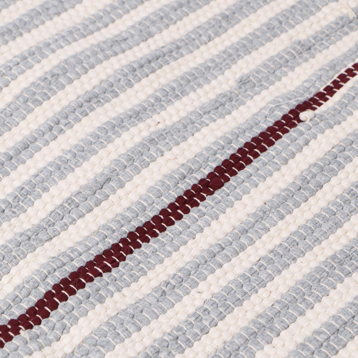 Alfombra Janika de Yute y Algodón BEIGE Blanco 120 x 170cm