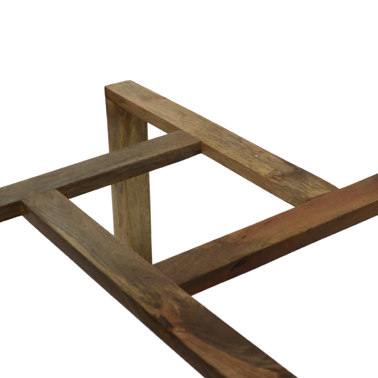 Mesa de Centro Base de Madera Teca 90x90 cm (Sin Cristal)