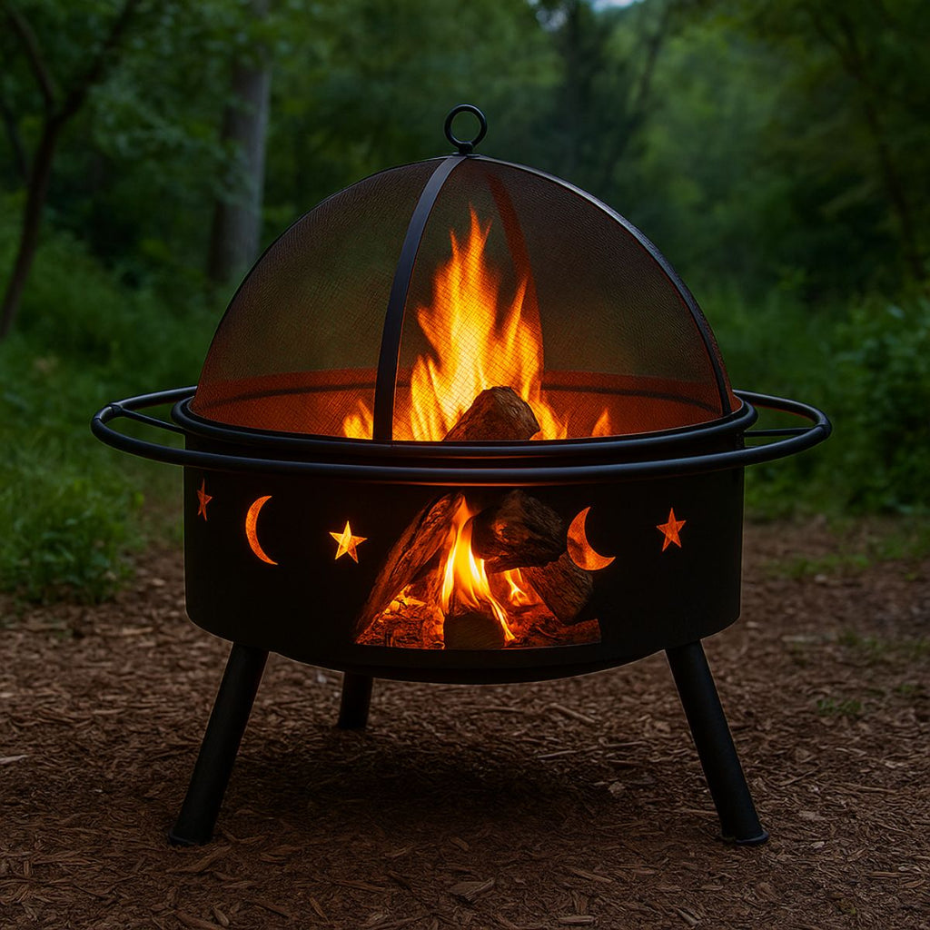 Brasero / Parrilla Centauro · Acero Negro 2 en 1