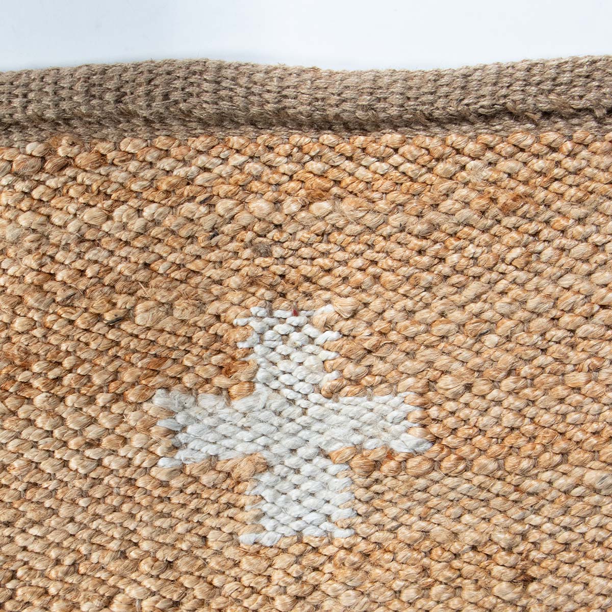 Alfombra de Yute Natural con Diseño Geométrico 250x350 cm